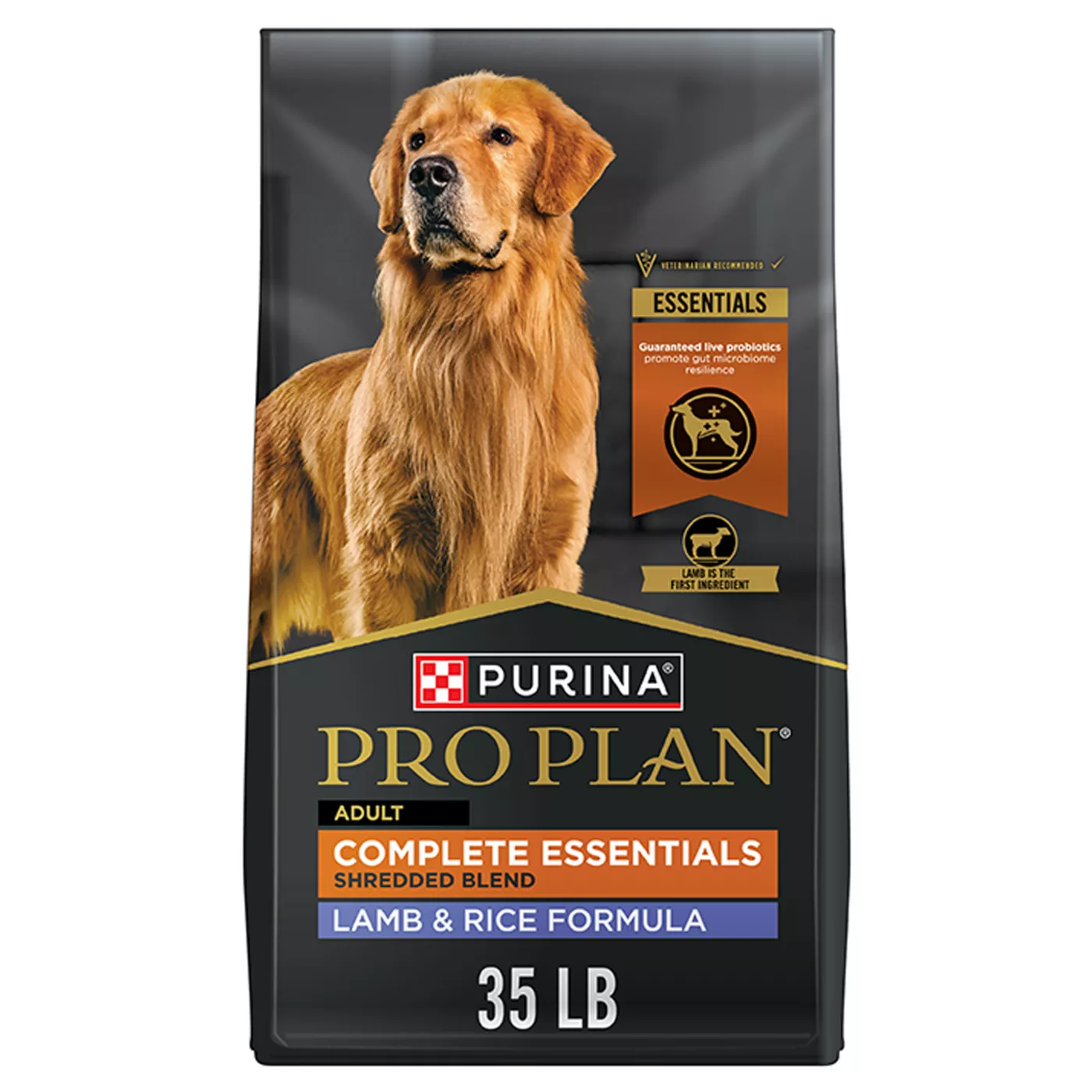 Purina Pro Plan Complete Essentials Shredded Blend Lamb & Rice Formula Dry Dog Food With Probiotics 5354403