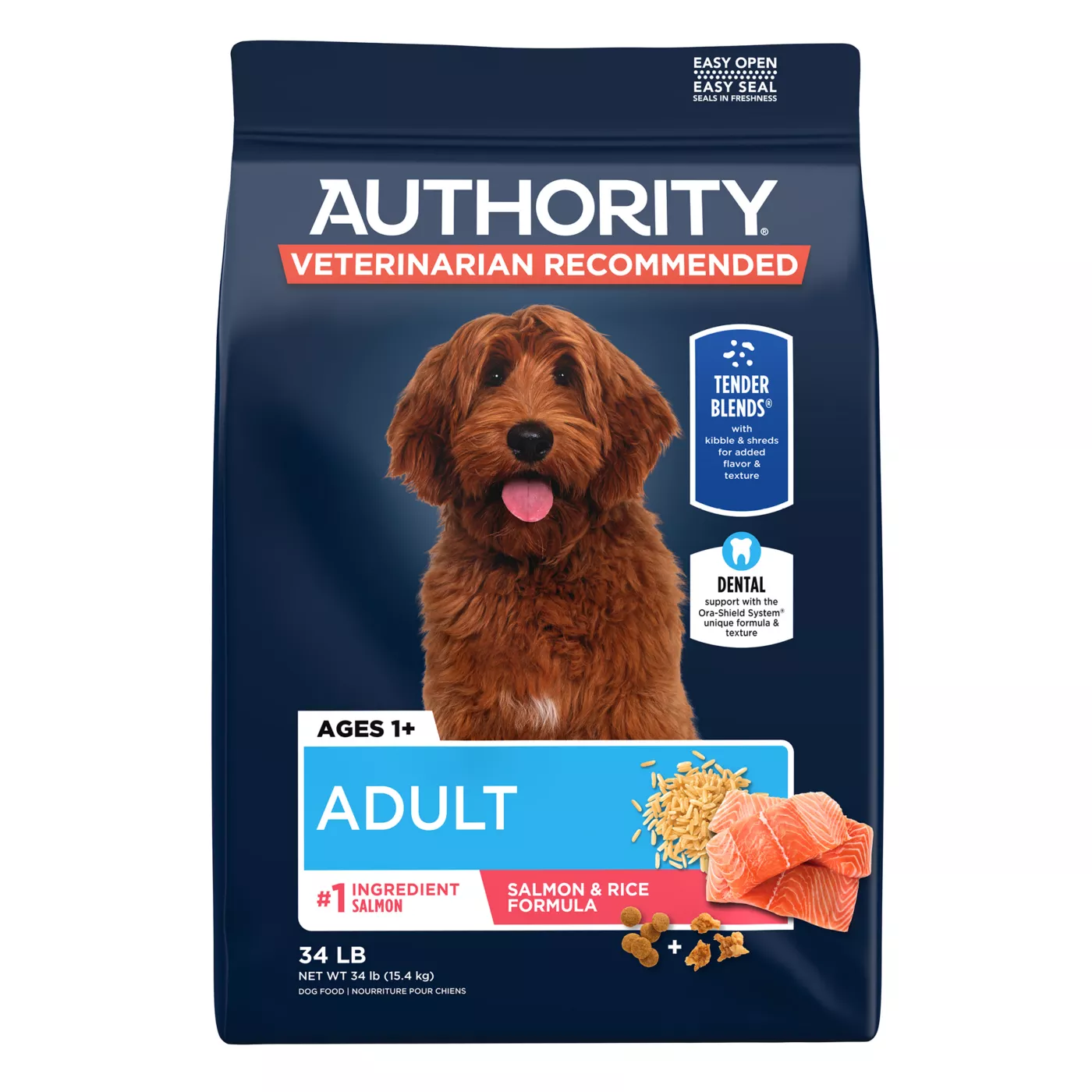 Authority Everyday Health Tender Blends Adult Dry Dog Food - Salmon & Rice 5360312