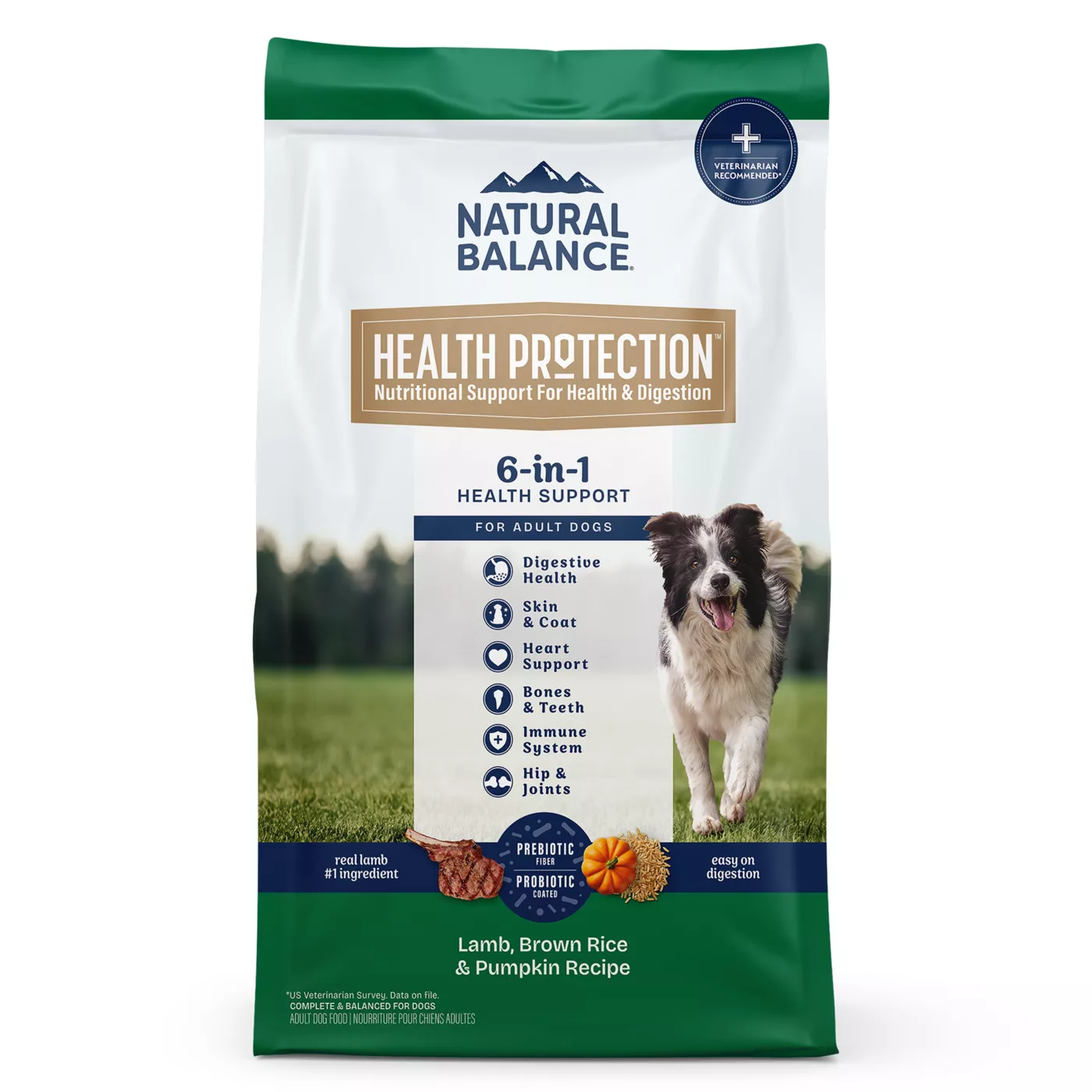 Natural Balance Health Protection Adult Dog Dry Food - Lamb, Brown Rice & Pumpkin 5362418