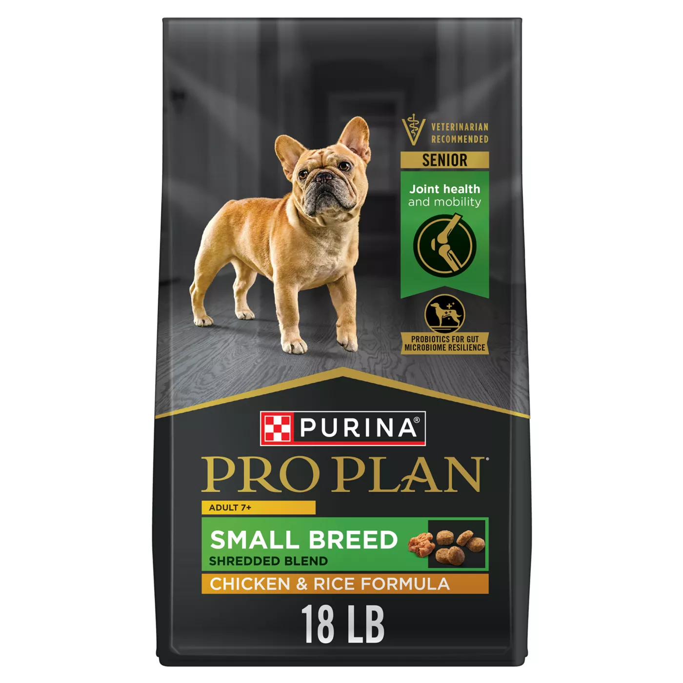 Purina Pro Plan Small Breed 7+ Shredded Blend Chicken and Rice Formula Senior Dry Dog Food 5362783