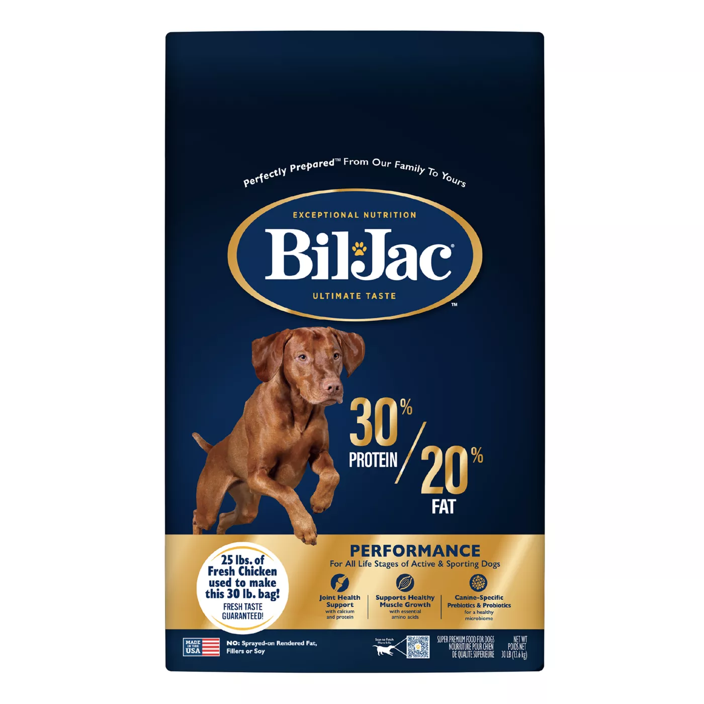 Bil-Jac 30/20 Performance All Life Stages Dry Dog Food - Chicken 5363217