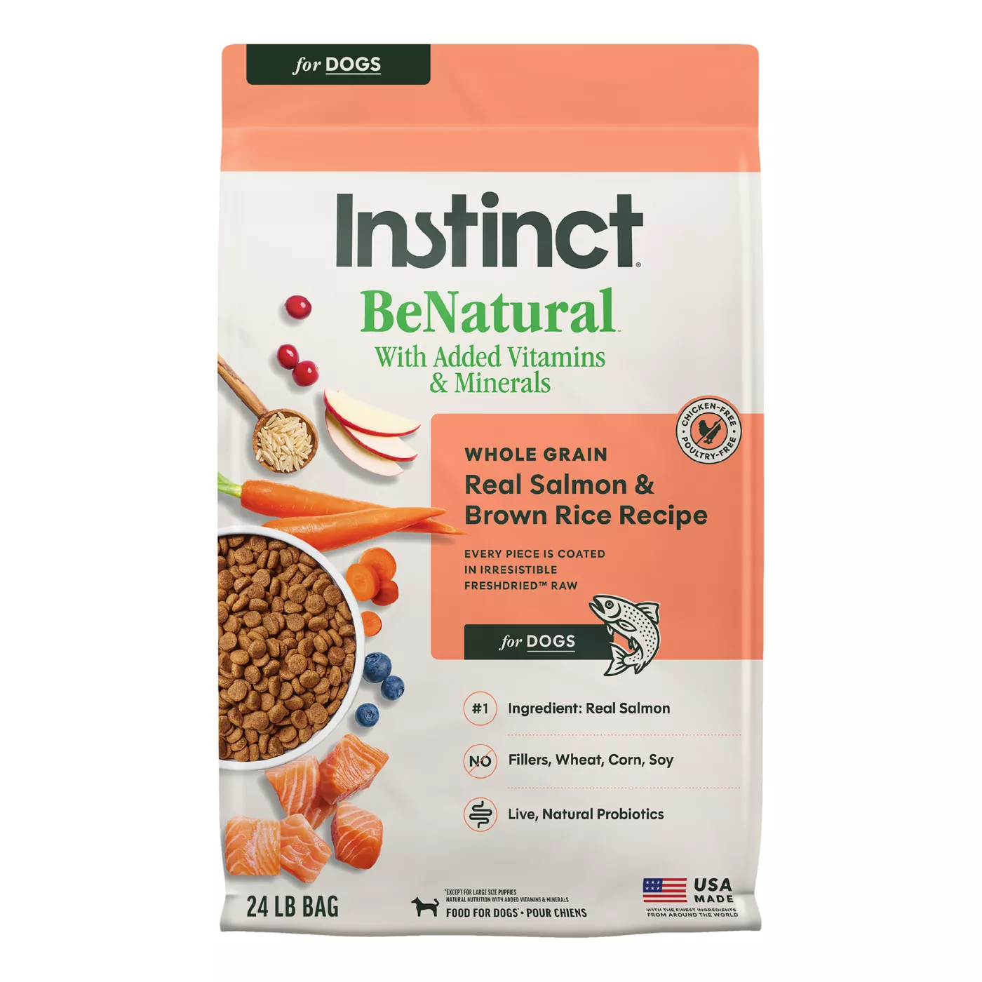Instinct Be Natural All Life Stages Dry Dog Food - Salmon & Brown Rice 5363581
