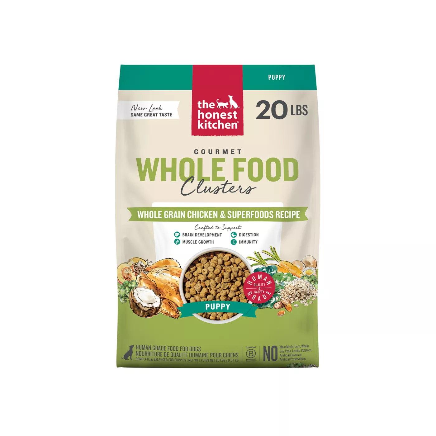 The Honest Kitchen Whole Grain Clusters Puppy Dry Dog Food - Chicken & Oat 5364973