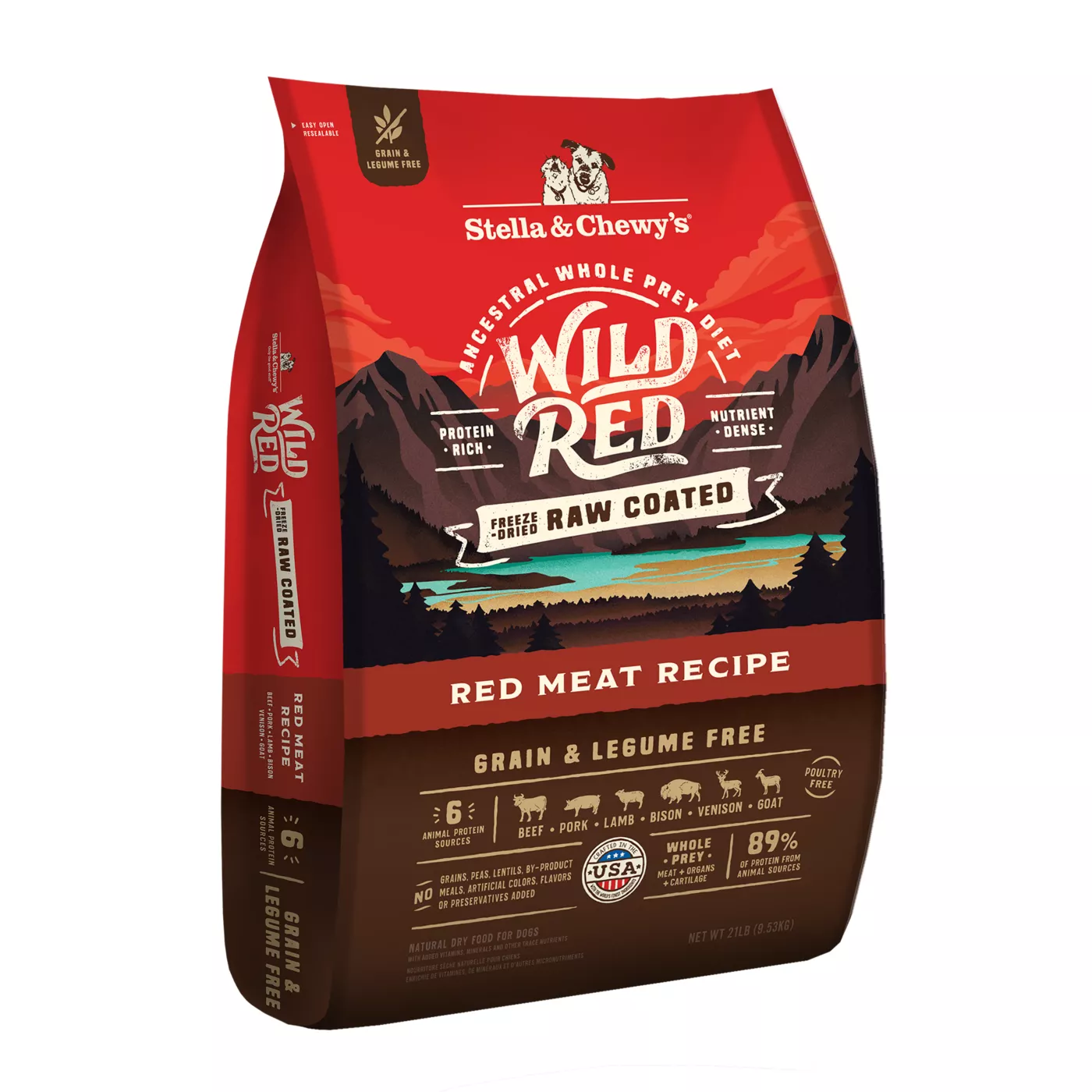 Stella & Chewy's Wild Red Raw Coated All Life Stages Dry Dog Food - Grain & Legume Free, Red Meat 5368709