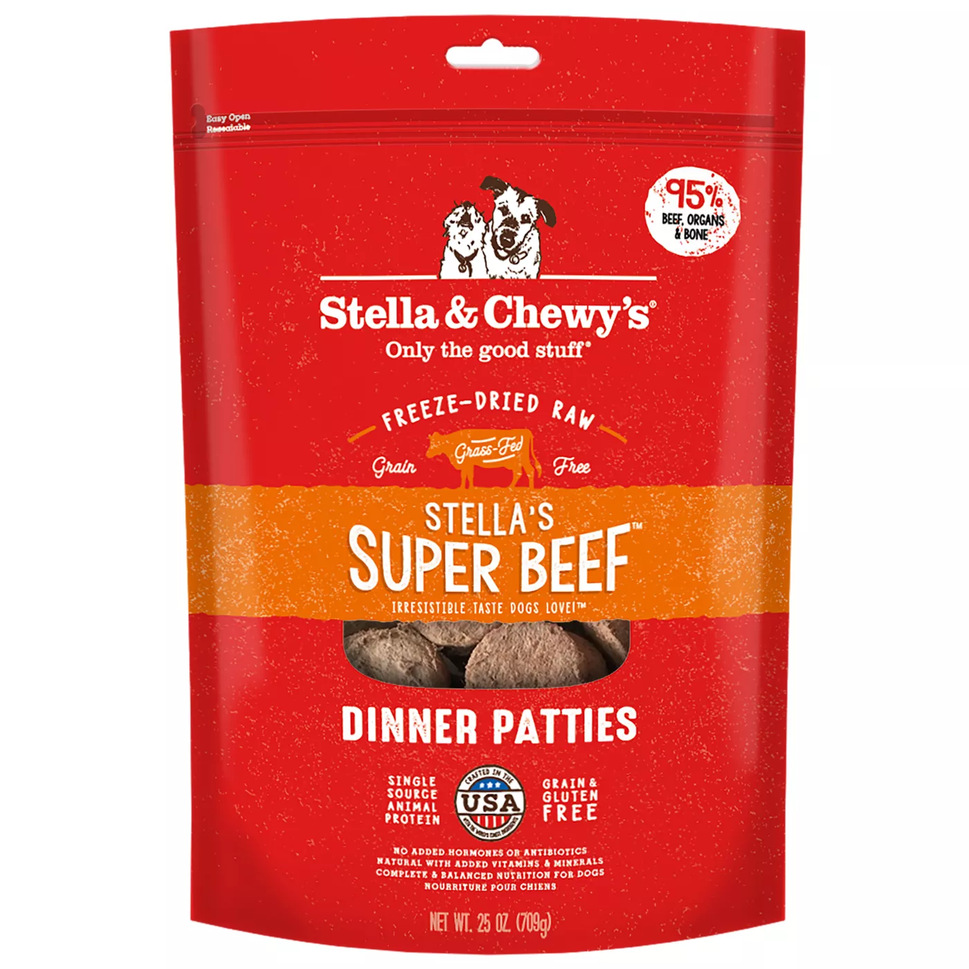 Stella & Chewy's Freeze-Dried Raw Dinner Patties All Life Stages Dry Dog Food - Super Beef 5368712