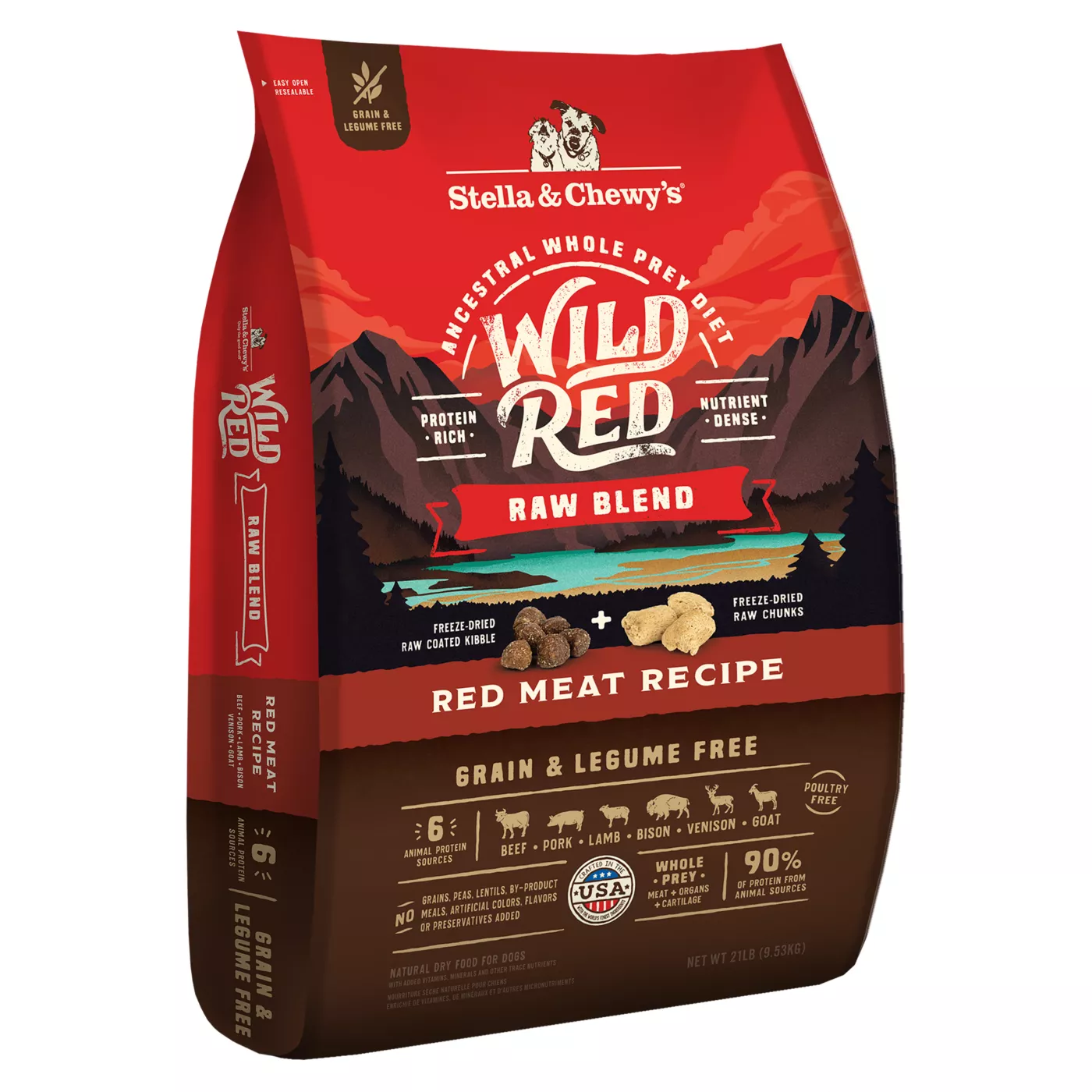 Stella & Chewy's Wild Red Raw Blend All Life Stages Dry Dog Food - Grain & Legume Free, Red Meat 5368863