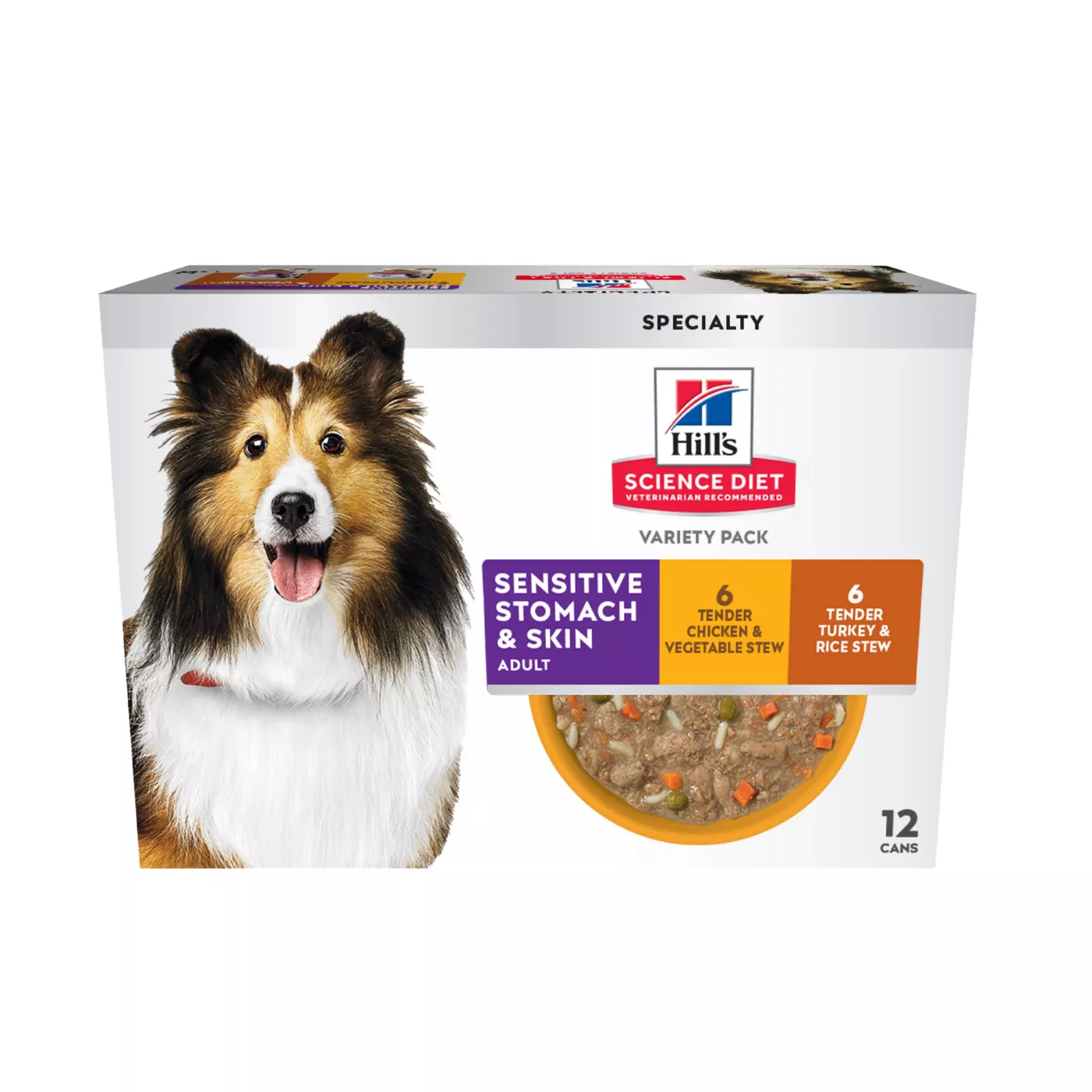 Hill's Science Diet Sensitive Stomach & Skin Variety Pack Adult Wet Dog Food - Turkey & Chicken 5368874