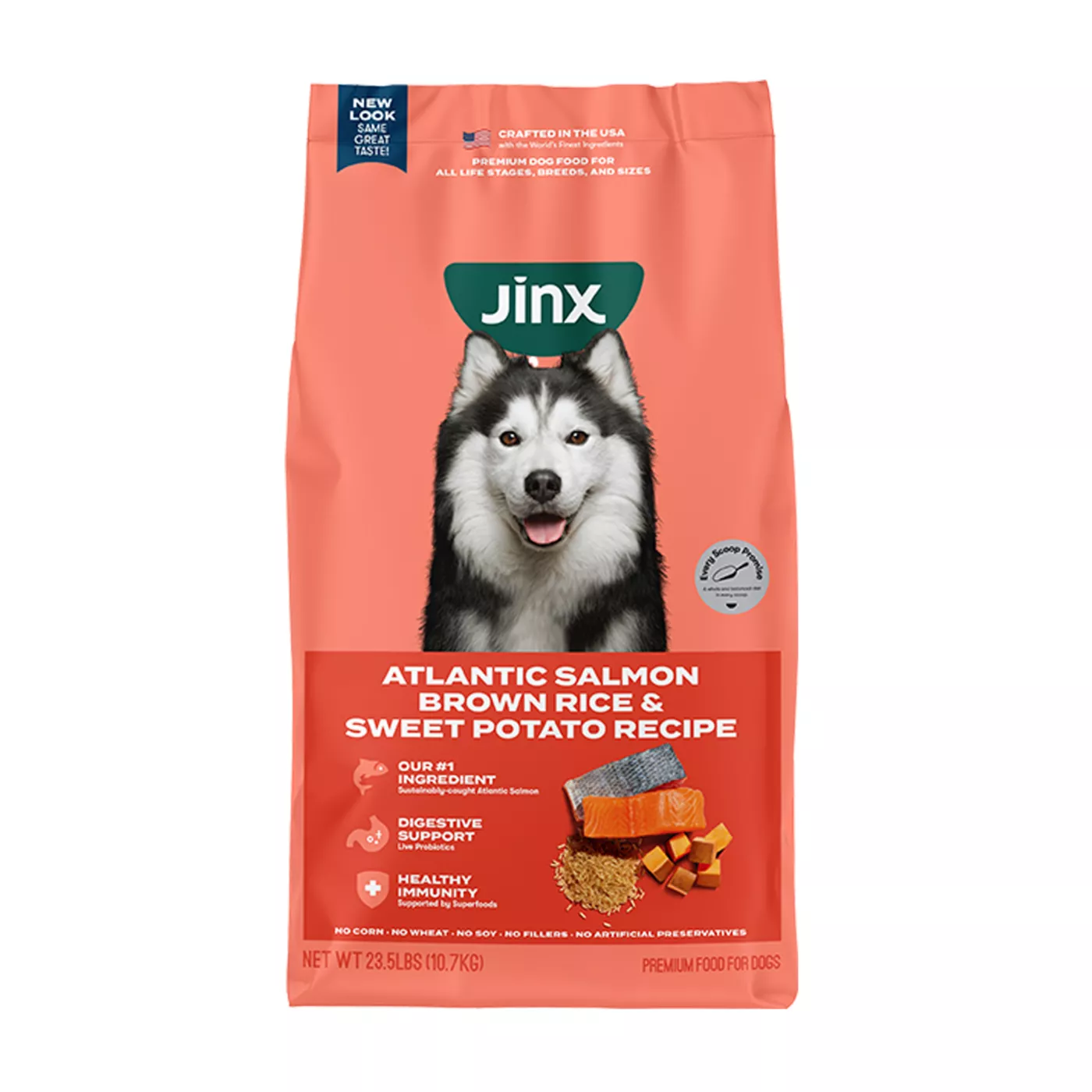 Jinx All Life Stages Dry Dog Food - Atlantic Salmon, Brown Rice & Sweet Potato 5370832