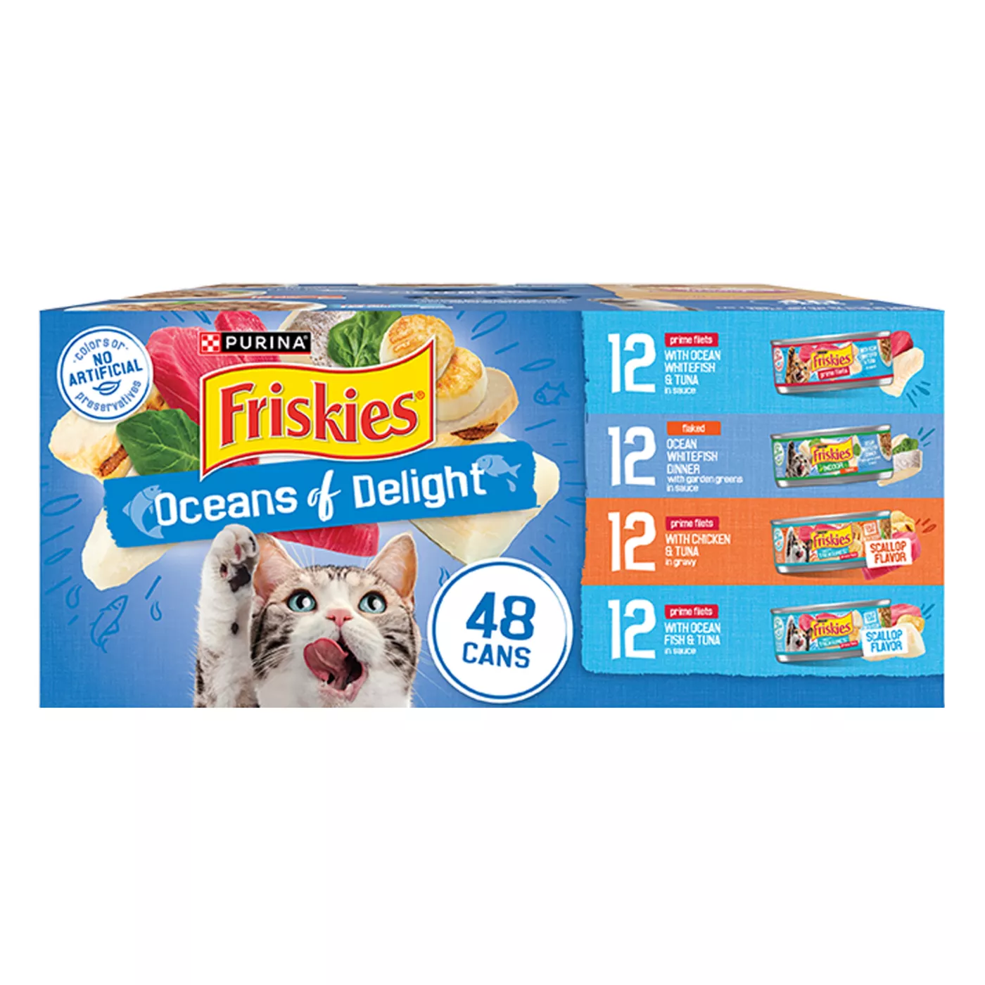 Friskies All Life Stages Wet Cat Wet Food - Oceans of Delight Variety Pack 5375298