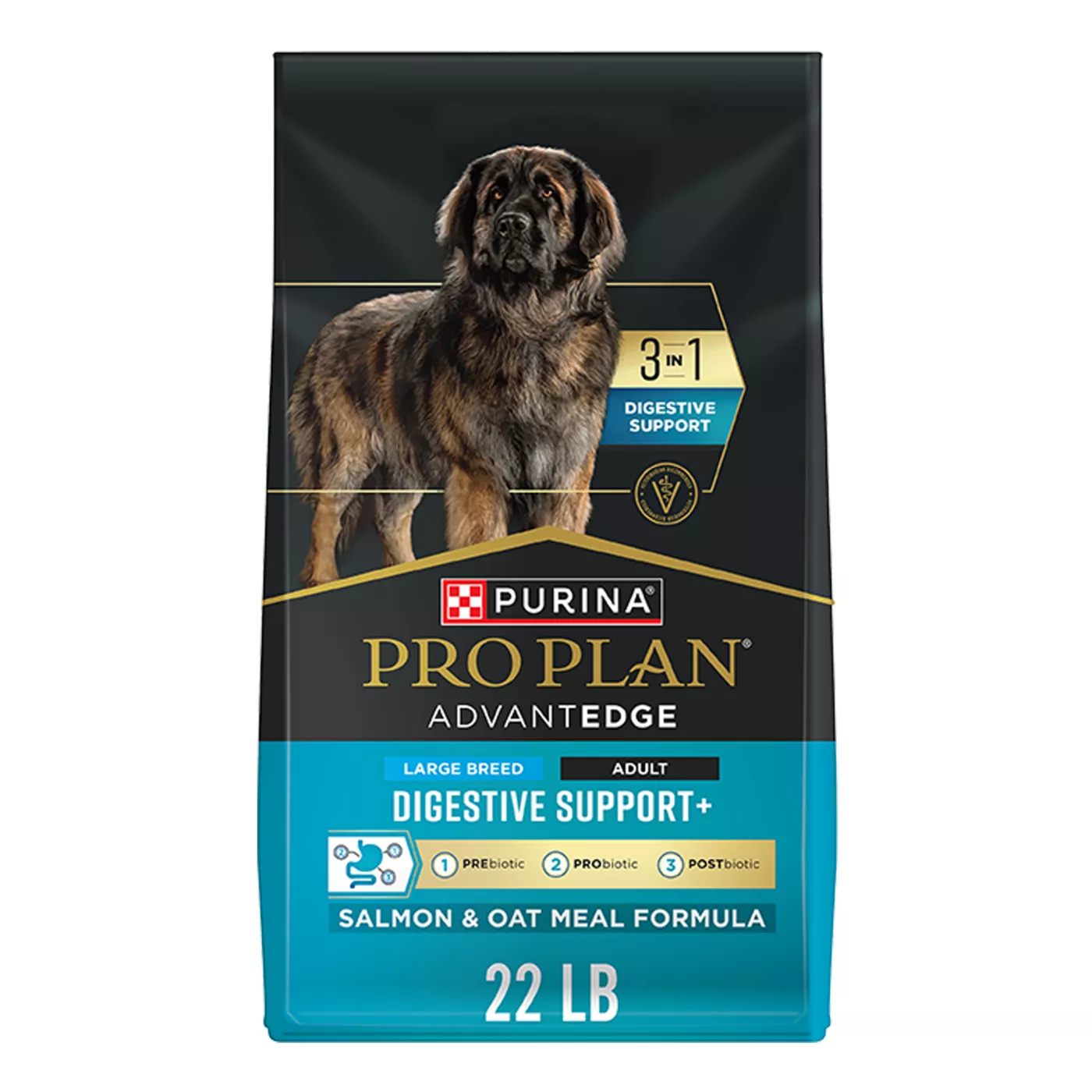 Purina Pro Plan AdvantEDGE Digestive Support+ Large Breed Salmon Formula Adult Dry Dog Food 5376371