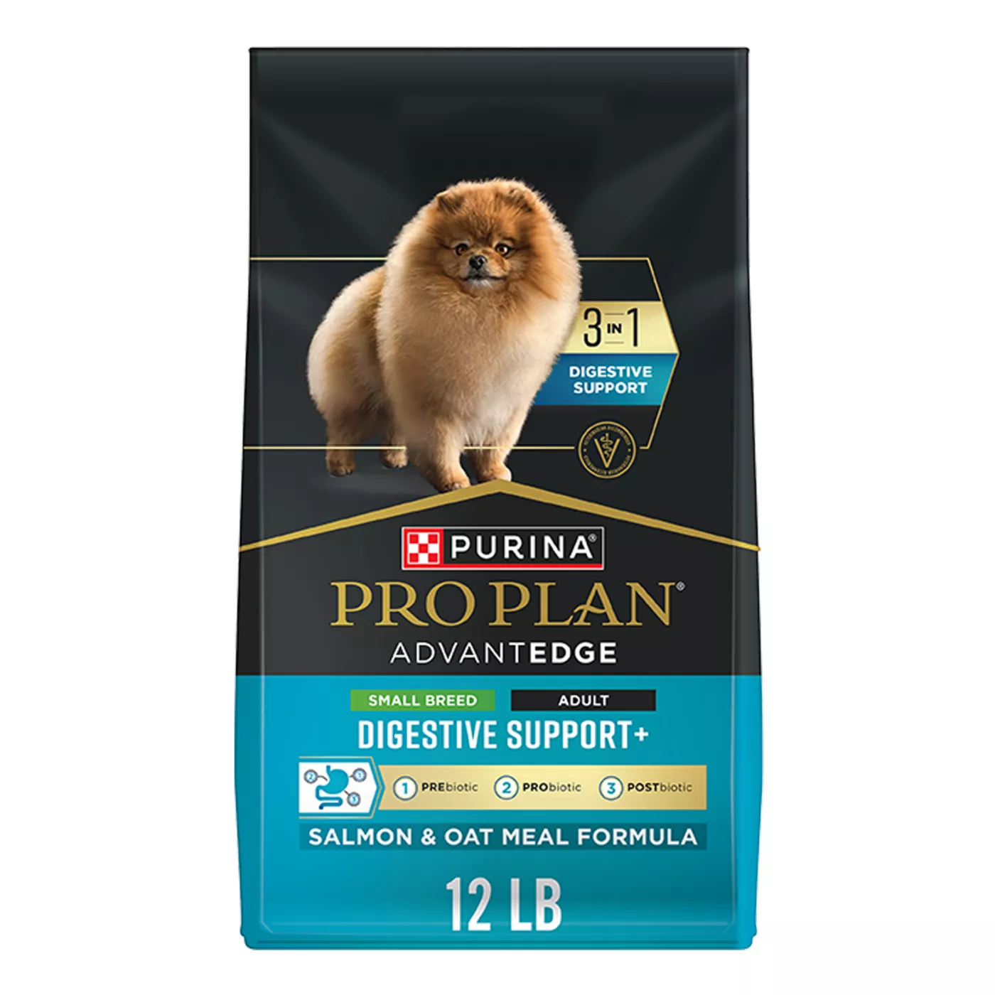 Purina Pro Plan AdvantEDGE Digestive Support+ Small Breed Salmon Formula Adult Dry Dog Food 5376373