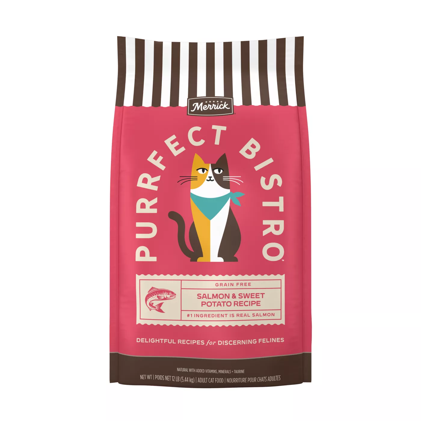 Merrick Purrfect Bistro Adult Cat Dry Food - Grain Free, Salmon & Sweet Potato 5377547