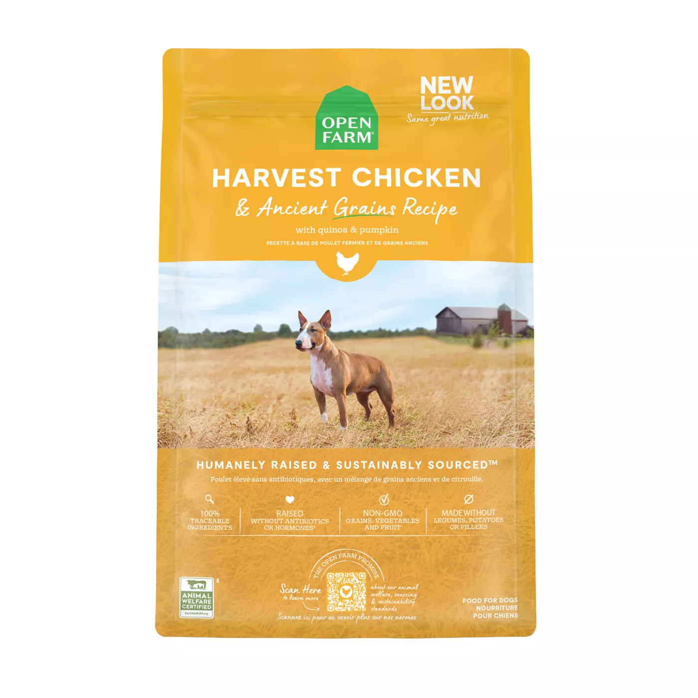 Open Farm With Grain Adult Dry Dog Food - Humanely Raised & Sustainably Sourced, Chicken 5380467