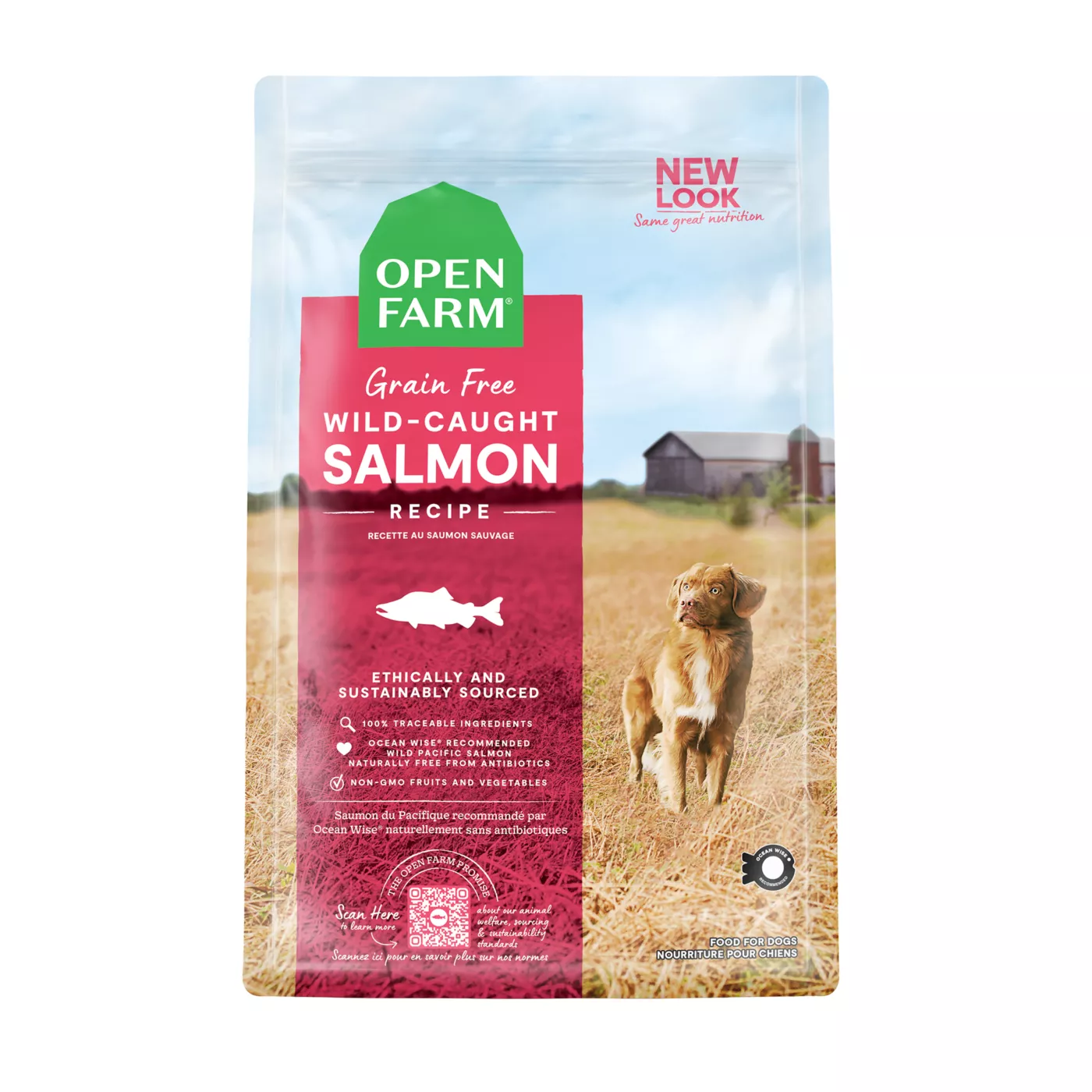 Open Farm Grain Free Adult Dry Dog Food - Humanely Raised & Sustainably Sourced, Salmon 5380495