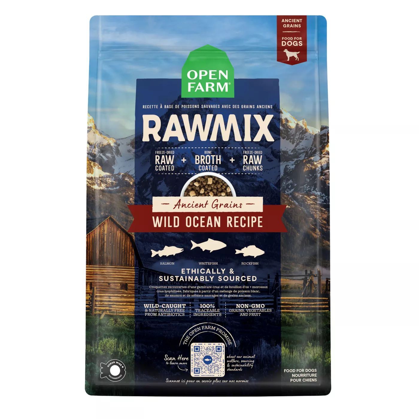 Open Farm RawMix With Grain Adult Dry Dog Food - Wild Ocean 5380498